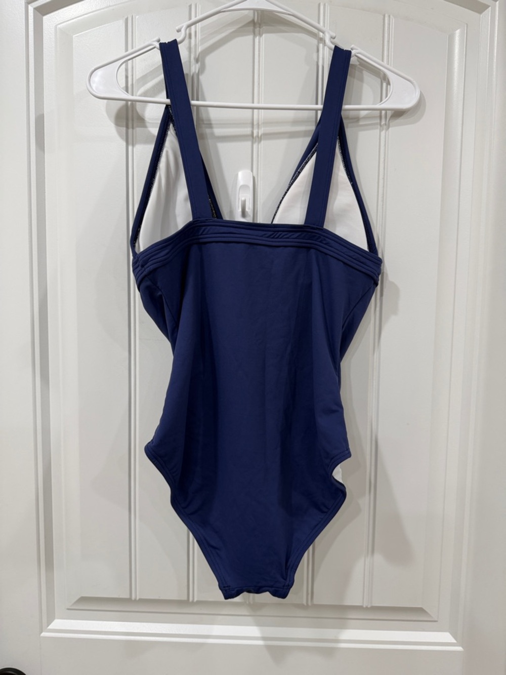 NWOT reyn spooner Deep Blue V-Neck One-Piece Swimsuit - Picture 5 of 5